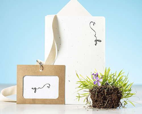 acreditaciones de papel plantable